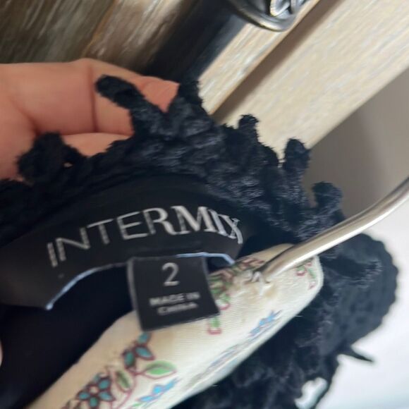 Intermix Ikaterina Fringe Knit Jacket black size 2 - Picture 16 of 16